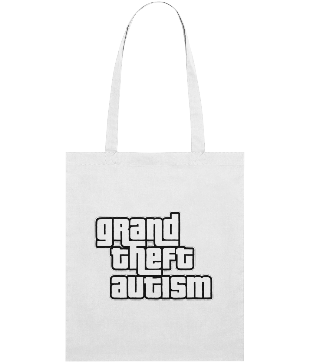 Grand Theft Autism Text Tote Bag