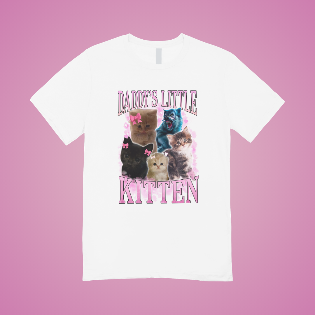 Daddy's Little Kitten Graphic Tee
