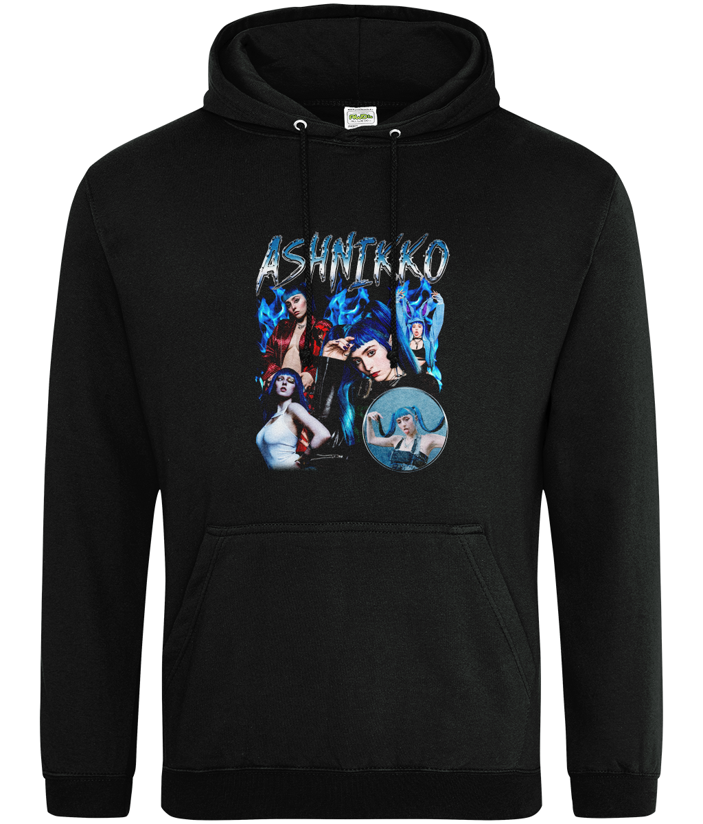 Blue Haired Rapper 90's Montage Hoodie