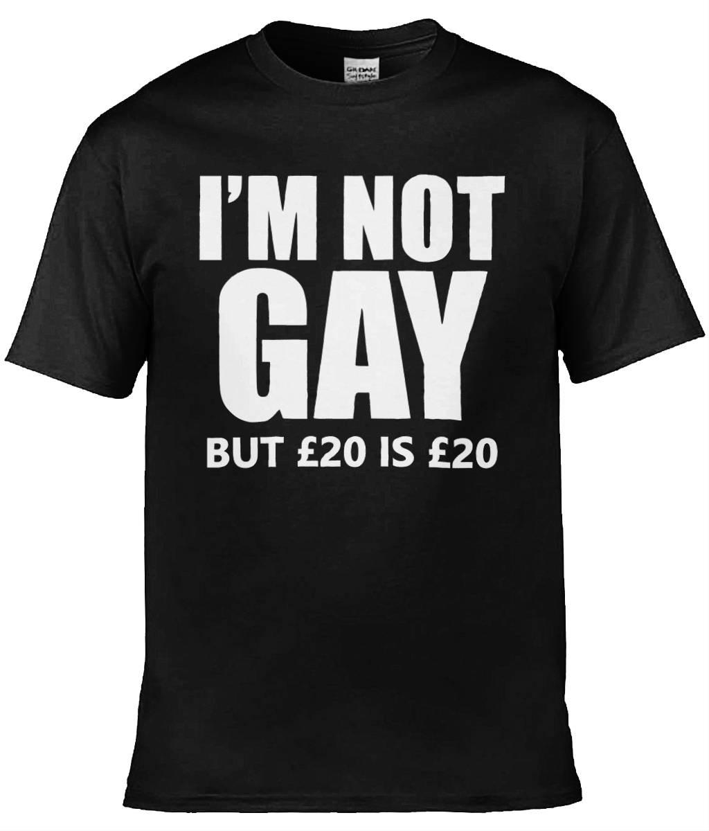 I'm Not Gay But Text Tee