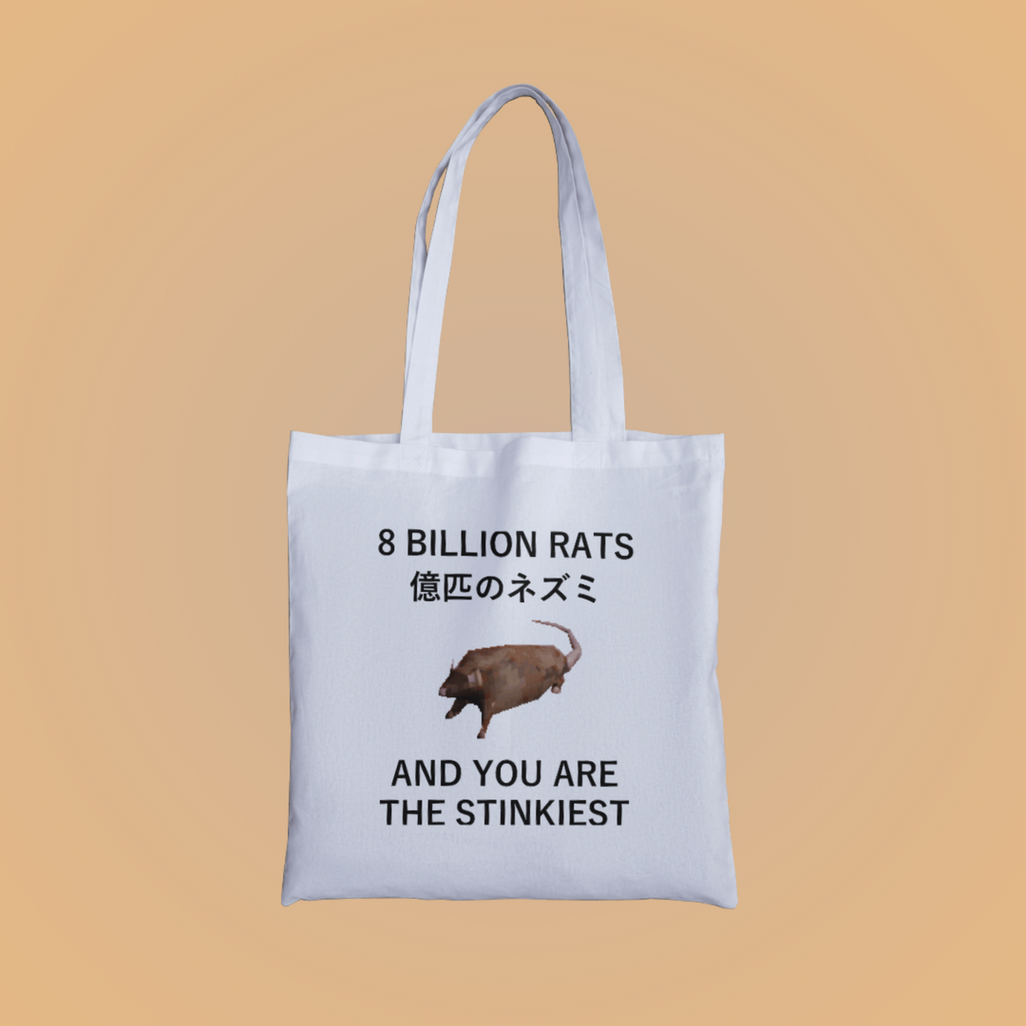 8 Billion Rats Graphic Tote Bag