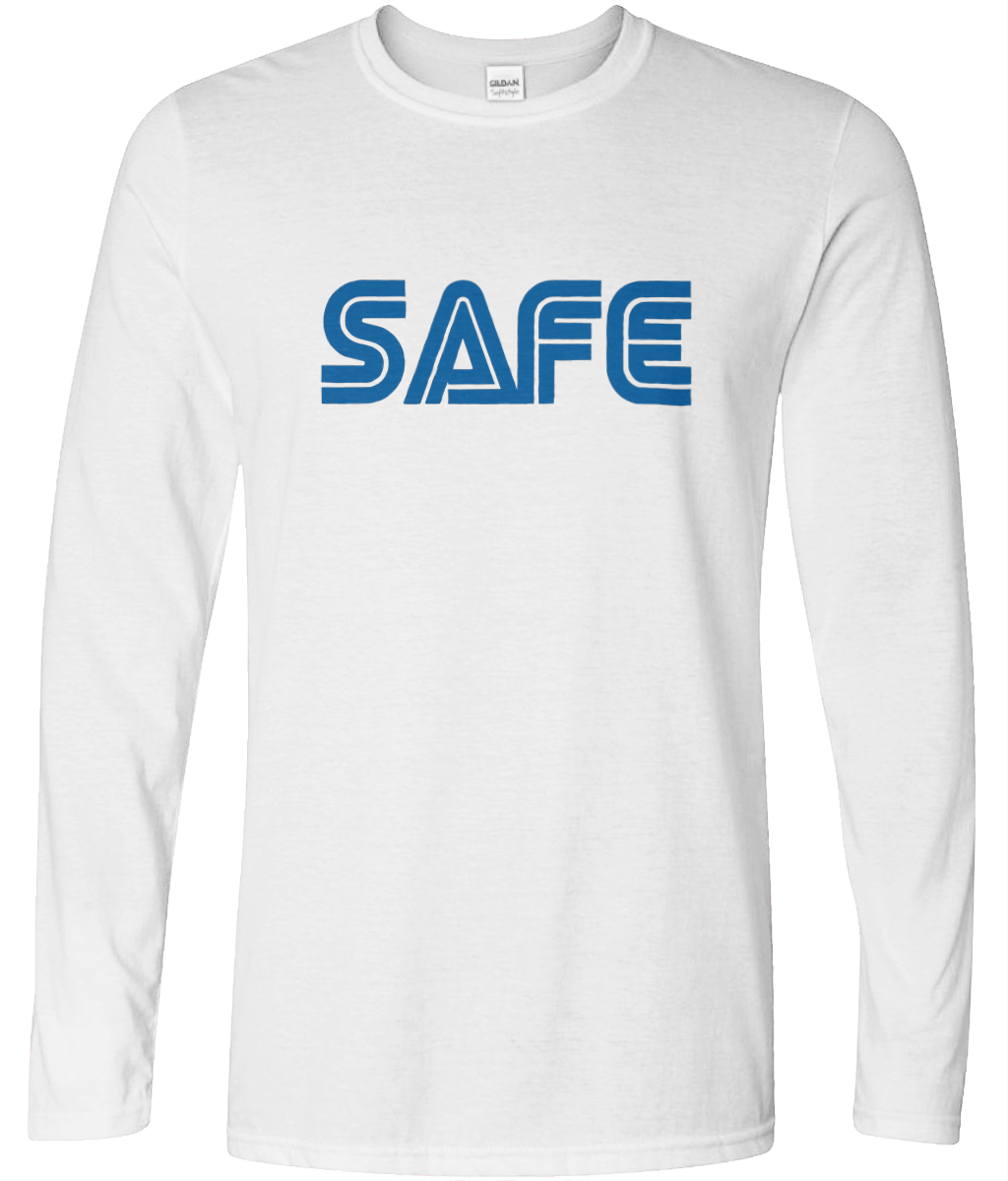 Safe Graphic Long Sleeve Text Tee