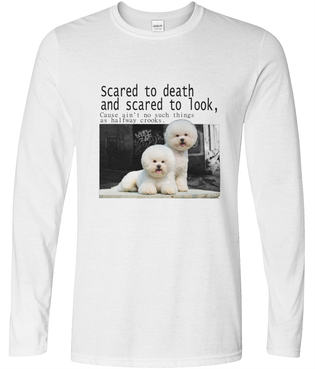 Scared to Death and Scared to Look Long Sleeve Graphic Tee