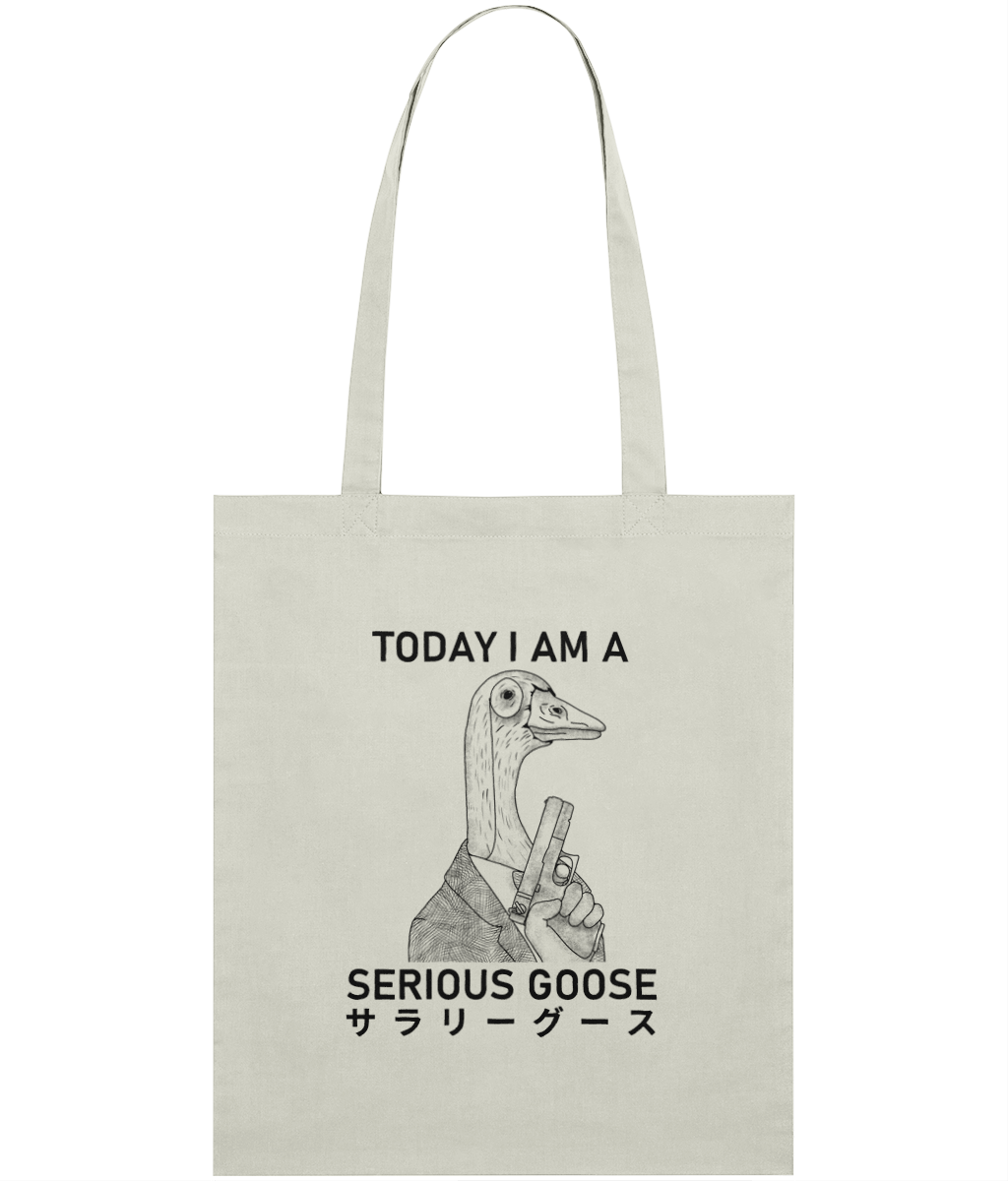 Serious Goose Graphic Tote Bag