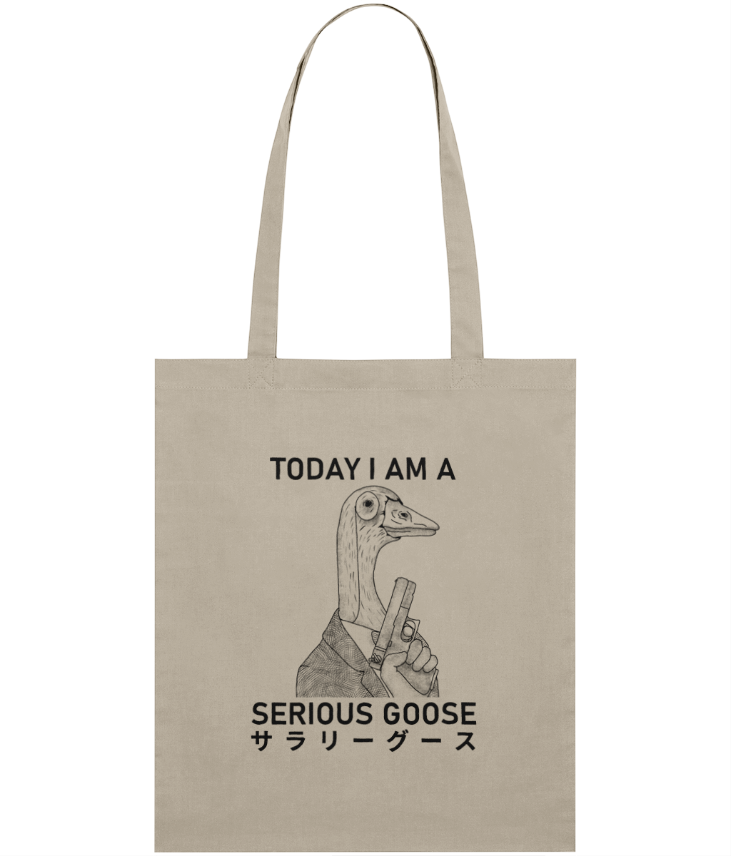 Serious Goose Graphic Tote Bag