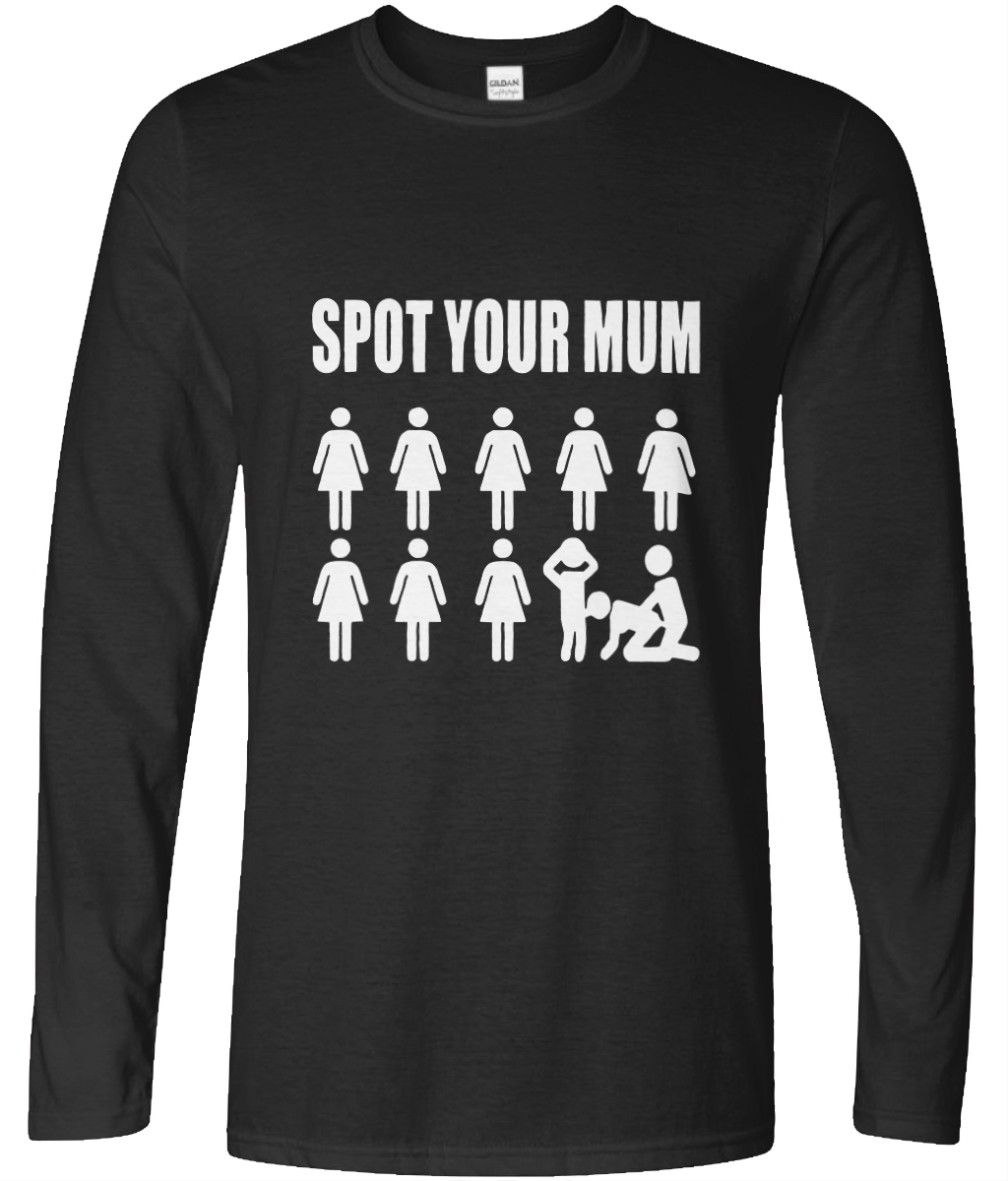 Spot Your Mum Long Sleeve Graphic Tee