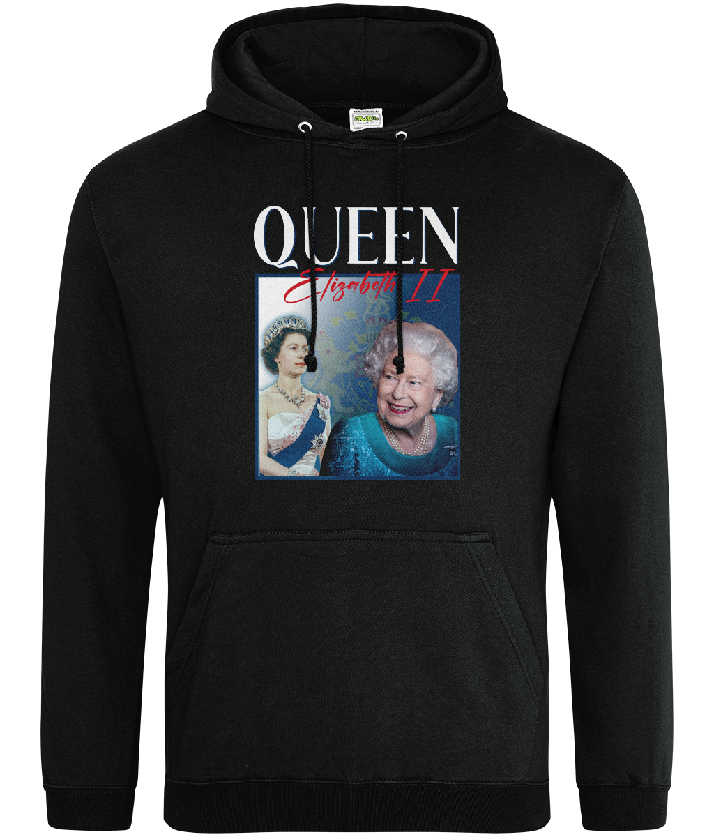 There is no Queen of England 90's Montage Hoodie