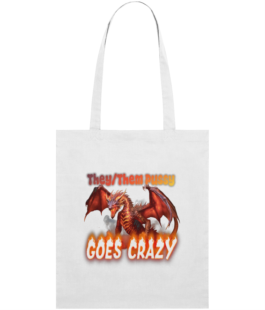 They/Them Pussy Graphic Tote Bag