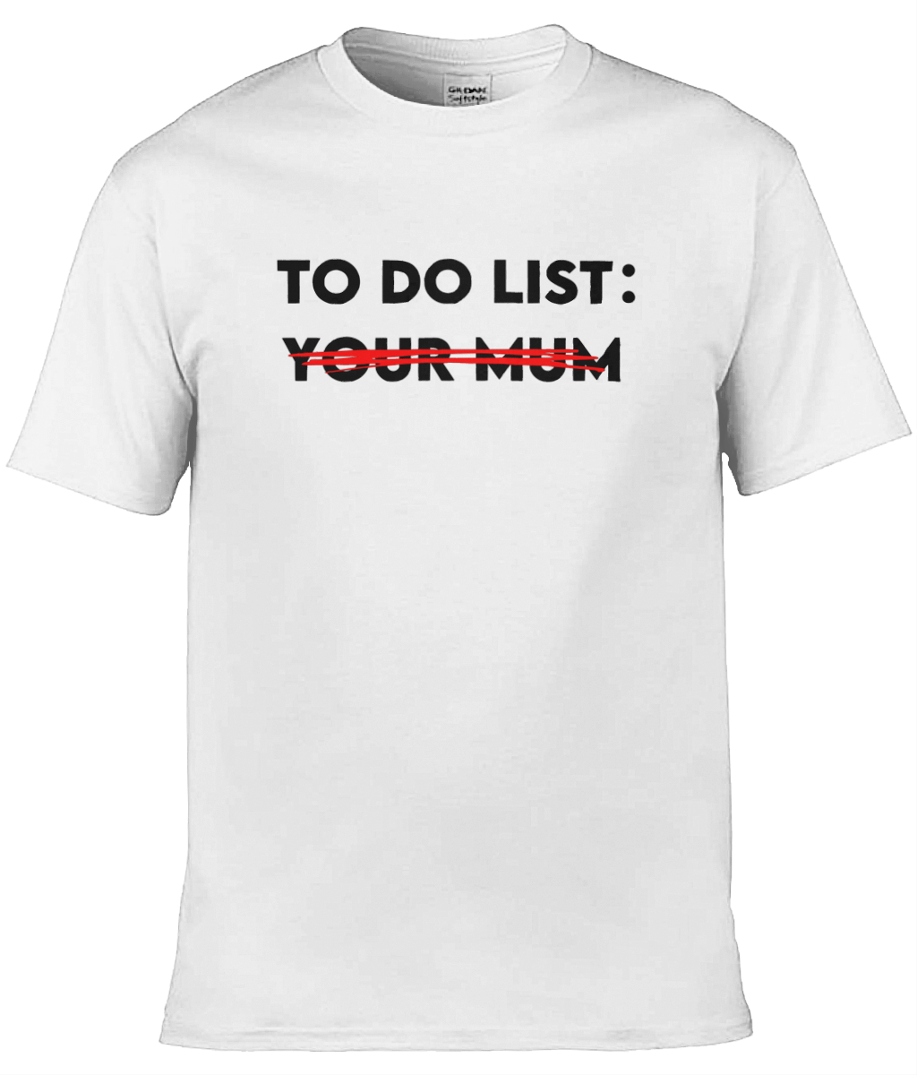 To Do List Text Tee
