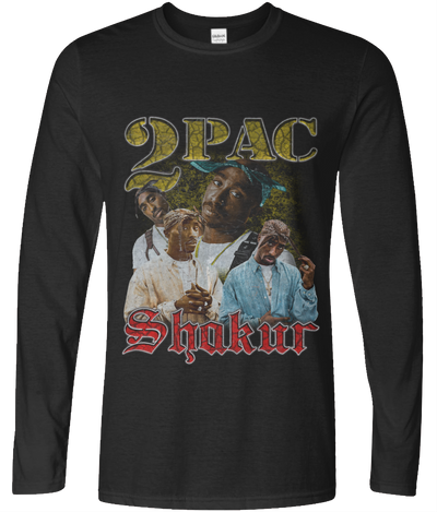 Famous Rapper 90's Montage Long Sleeve Tee