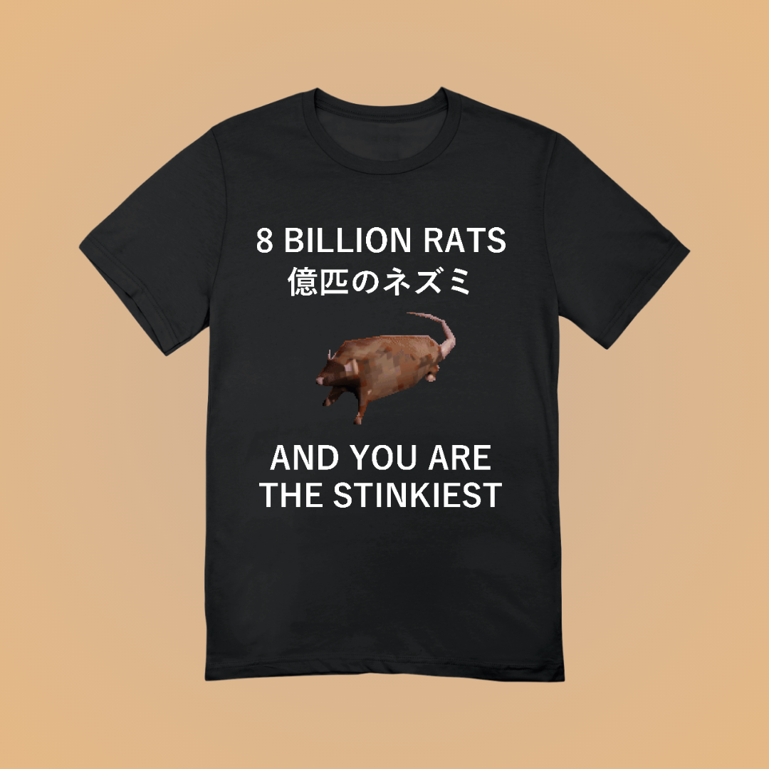 8 Billion Rats Graphic Tee