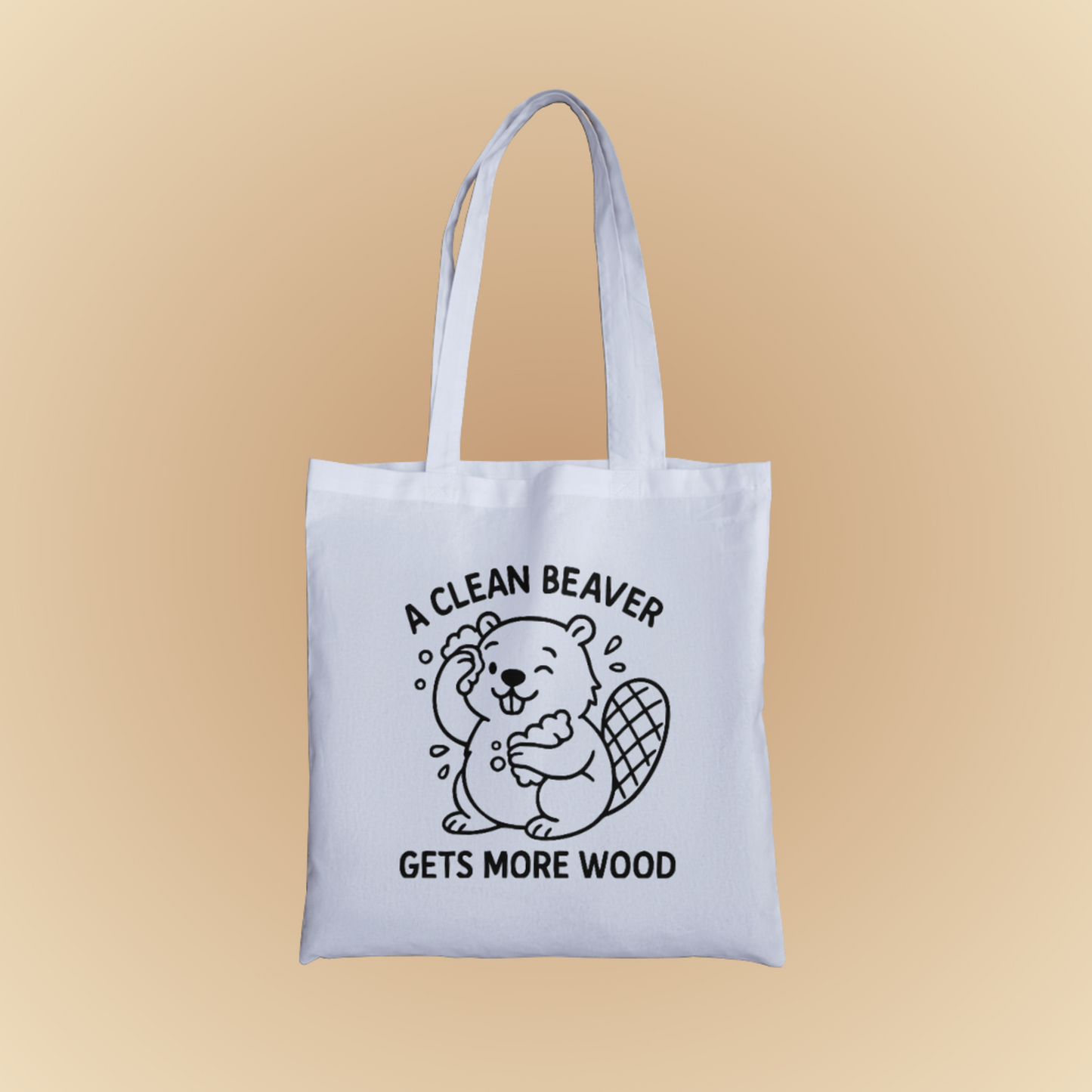A Clean Beaver Graphic Tote Bag