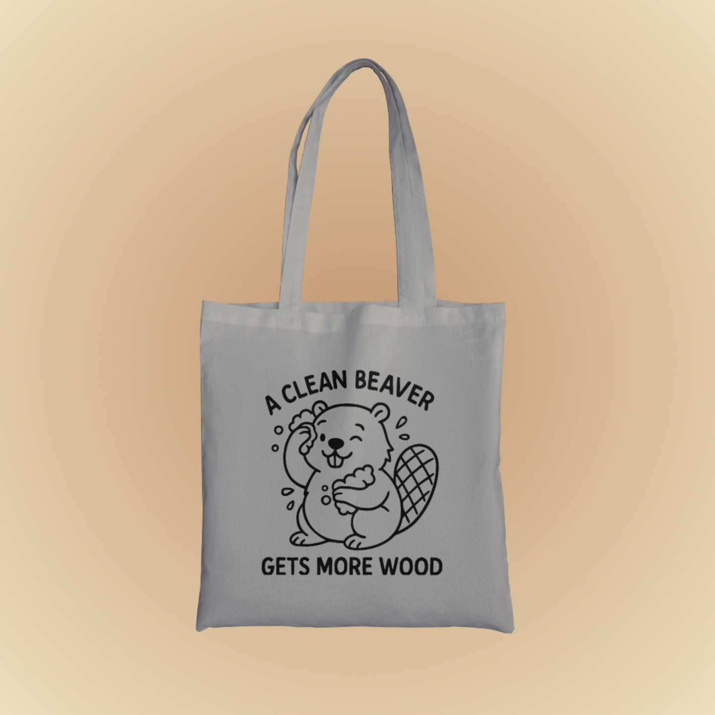 A Clean Beaver Graphic Tote Bag