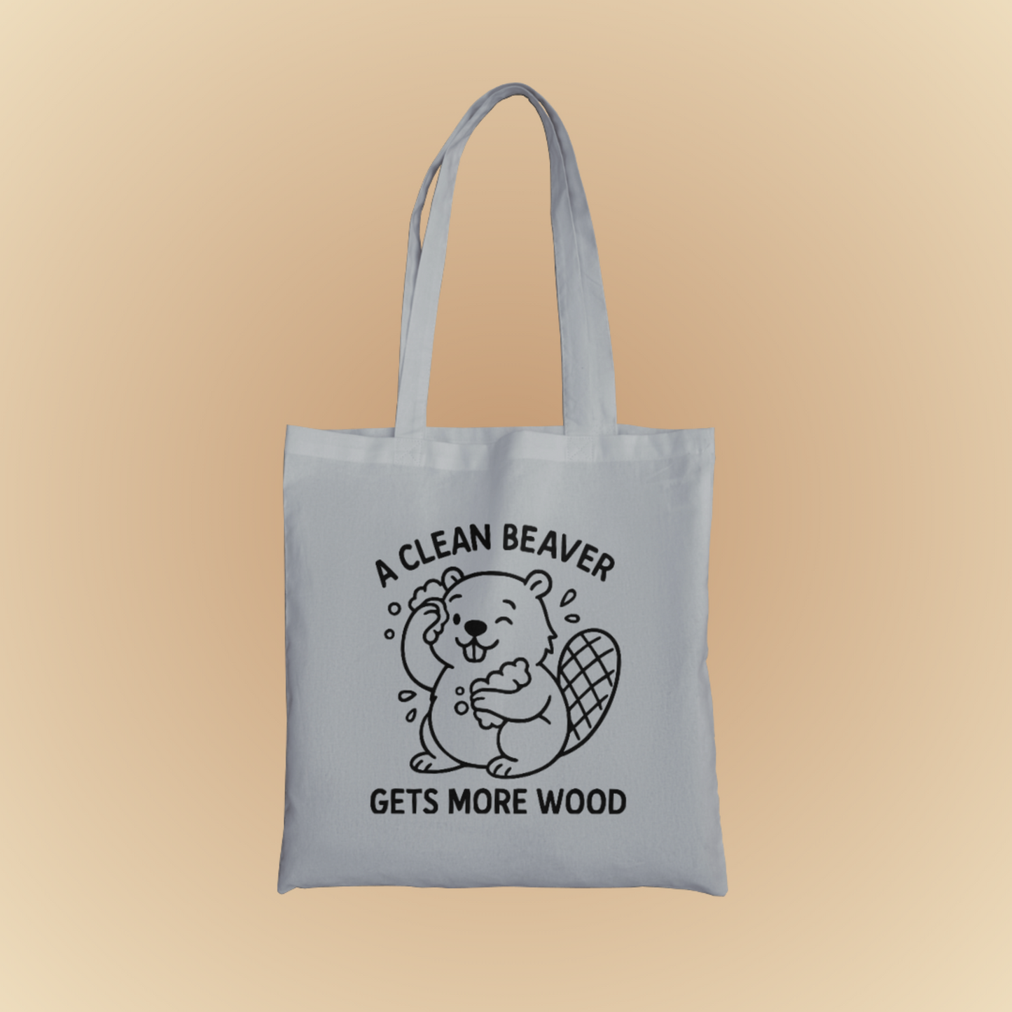 A Clean Beaver Graphic Tote Bag