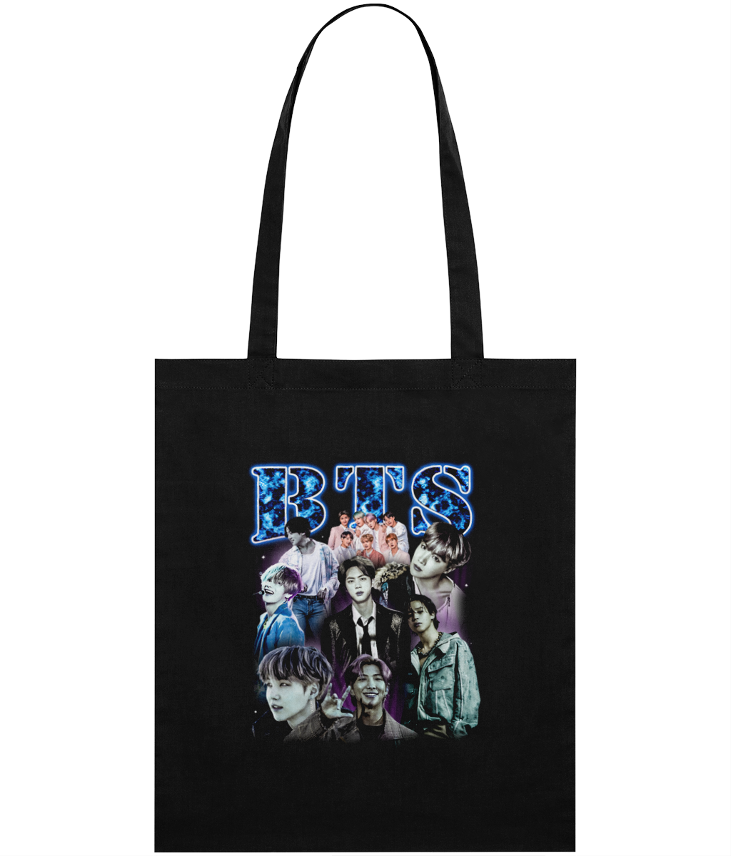 K-Pop Band 90's Montage Tote Bag