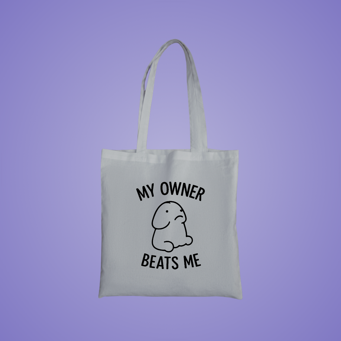 My Owner Beats Me Graphic Tote Bag