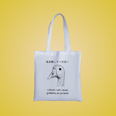 I Will Cause Problems Graphic Tote Bag