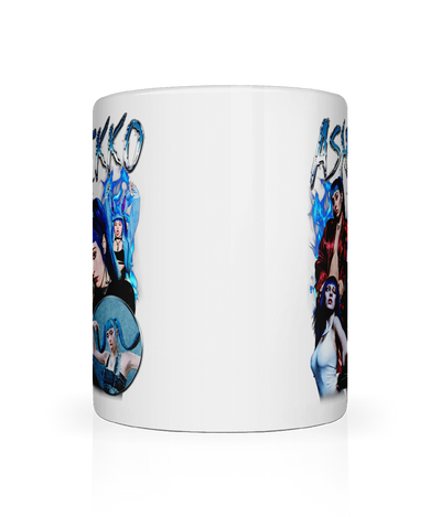 Blue Haired Rapper 90's  Montage Mug