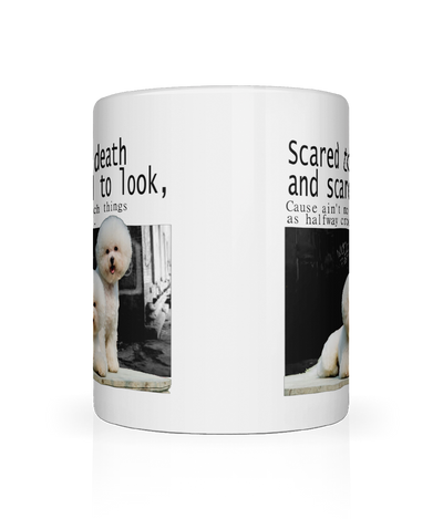 Scared to Death and Scared to Look Graphic Mug