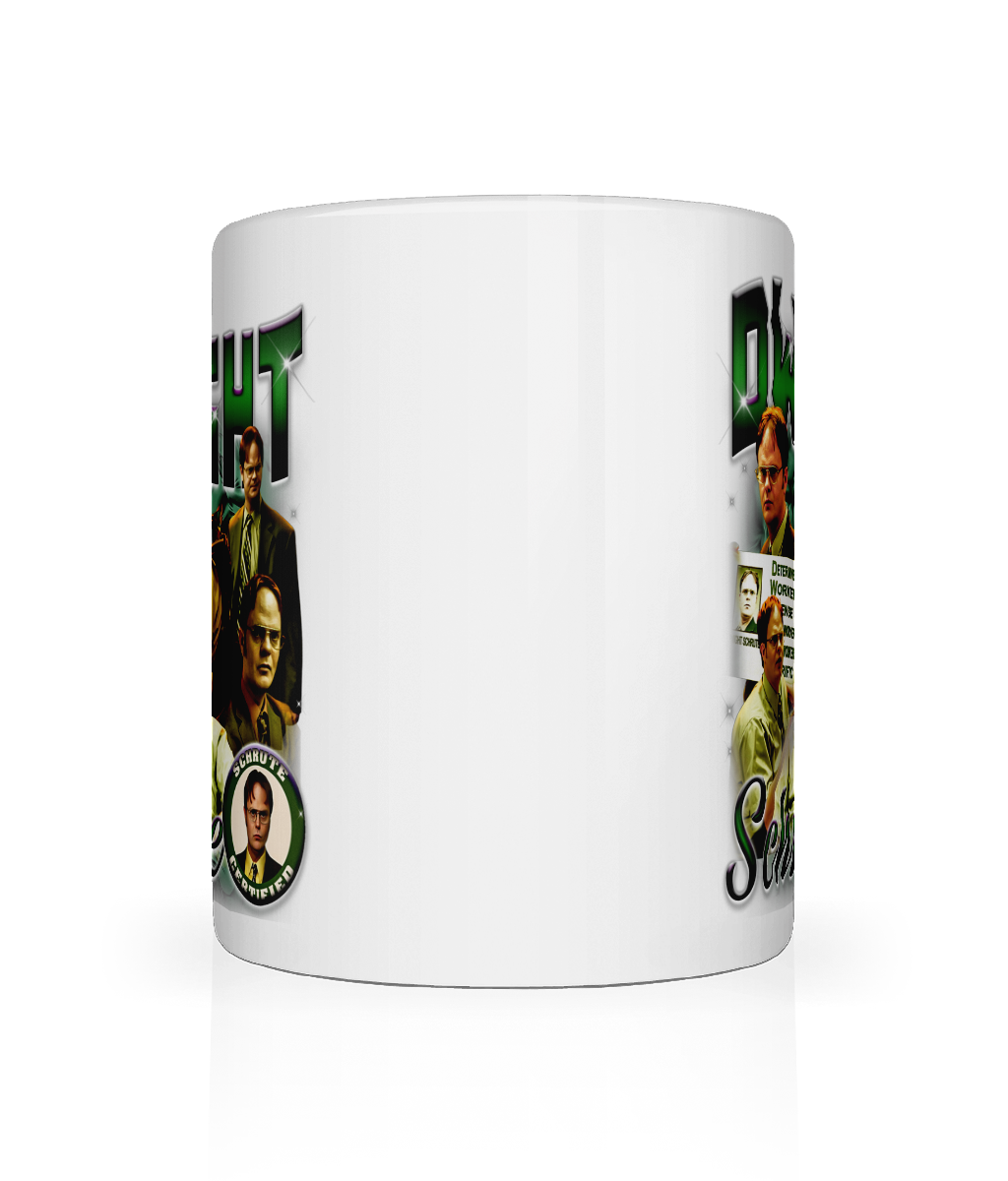 Office Worker 90's Montage Mug (Green)