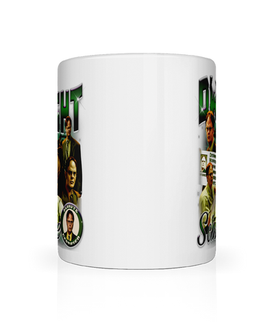 Office Worker 90's Montage Mug (Green)