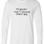 Chinese Meal Long Sleeve Text Tee