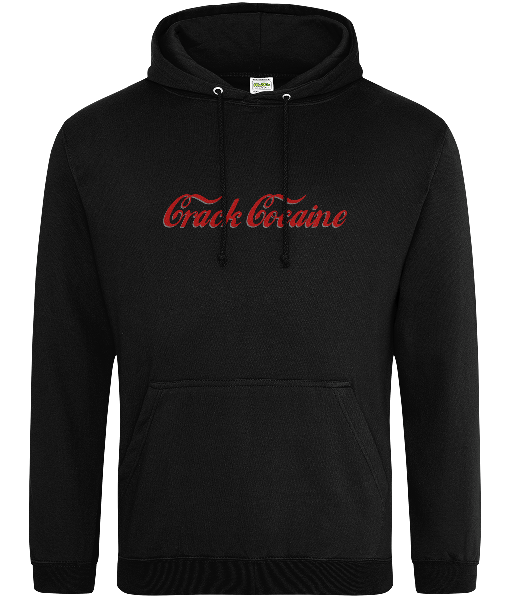 Crack Text Hoodie