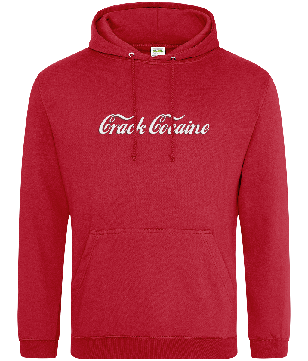 Crack Text Hoodie