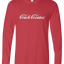 Crack Long Sleeve Text Tee