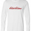 Crack Long Sleeve Text Tee