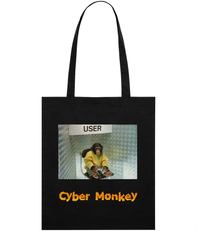 Cyber Monkey Graphic Tote Bag