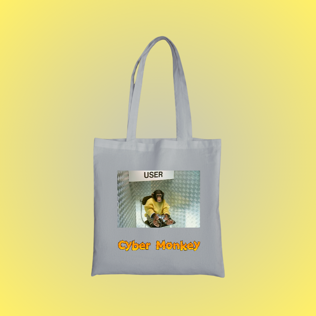 Cyber Monkey Graphic Tote Bag