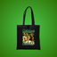 Office Worker 90's Montage Tote Bag (Green)