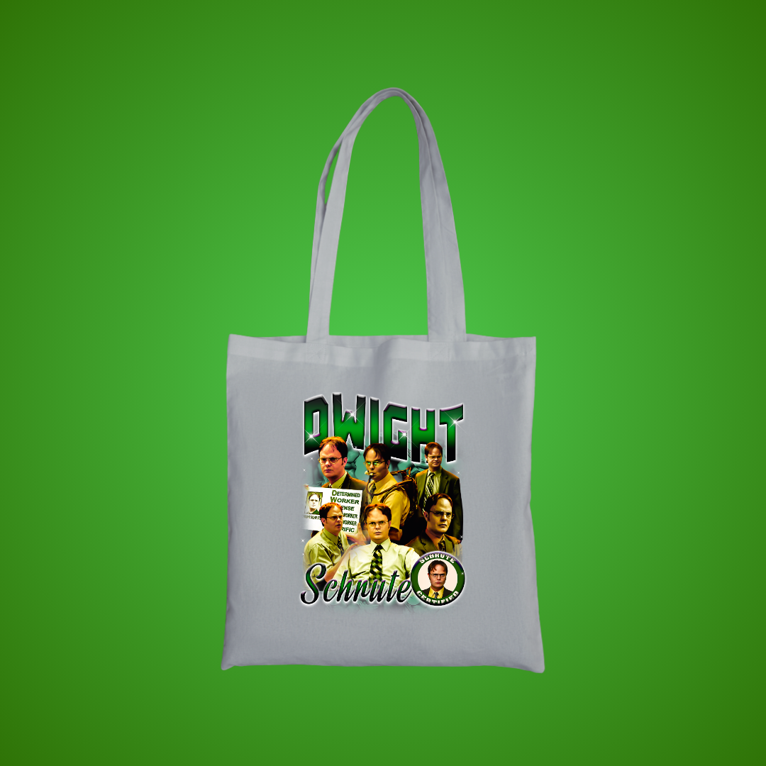 Office Worker 90's Montage Tote Bag (Green)