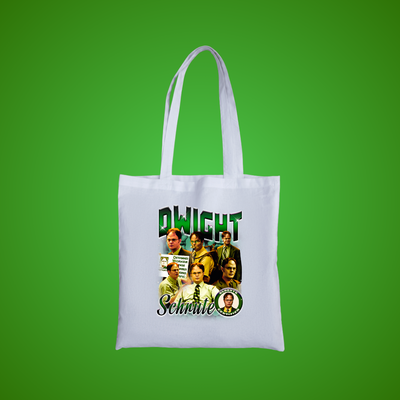 Office Worker 90's Montage Tote Bag (Green)
