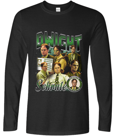 Office Worker 90's Montage Long Sleeve Tee (Green)