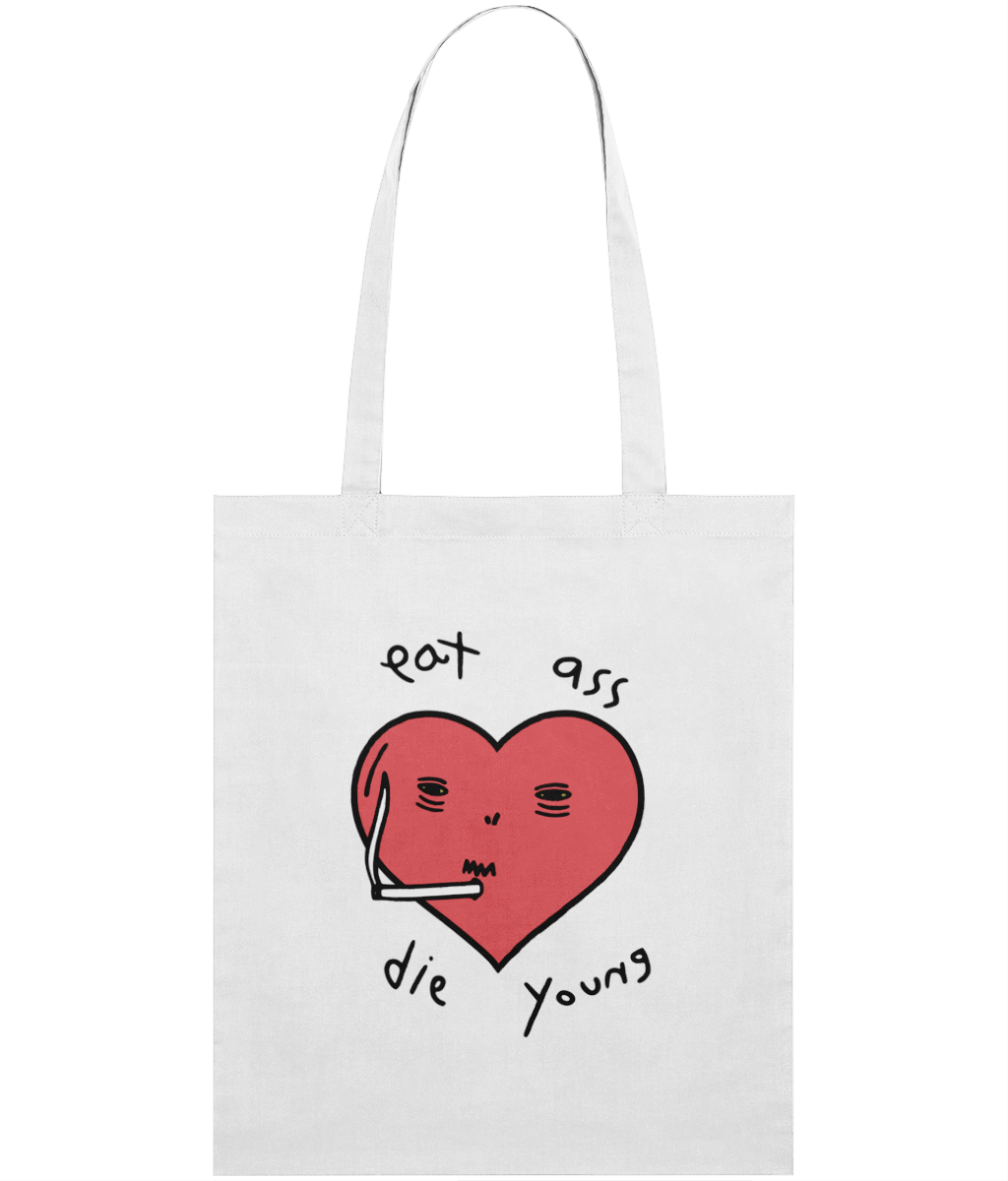 Eat Ass, Die Young Graphic Tote Bag