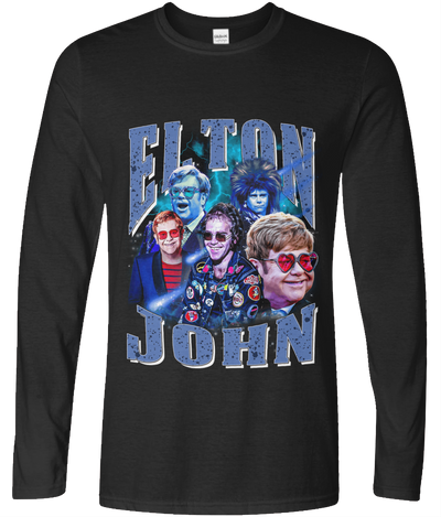 Rocket Man 90's Montage Long Sleeve Tee