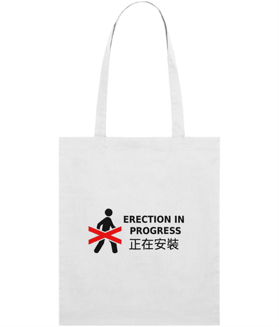 Erection in Progress Graphic Tote Bag