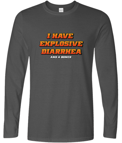 Explosive Diarrhea Long Sleeve Text Tee