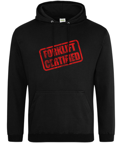 Forklift Certified Text Hoodie