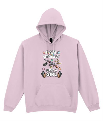 Literally Just A Girl Graphic Hoodie