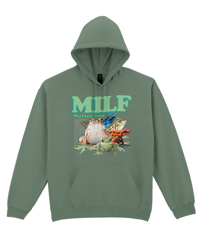Man I Love Frogs Graphic Hoodie