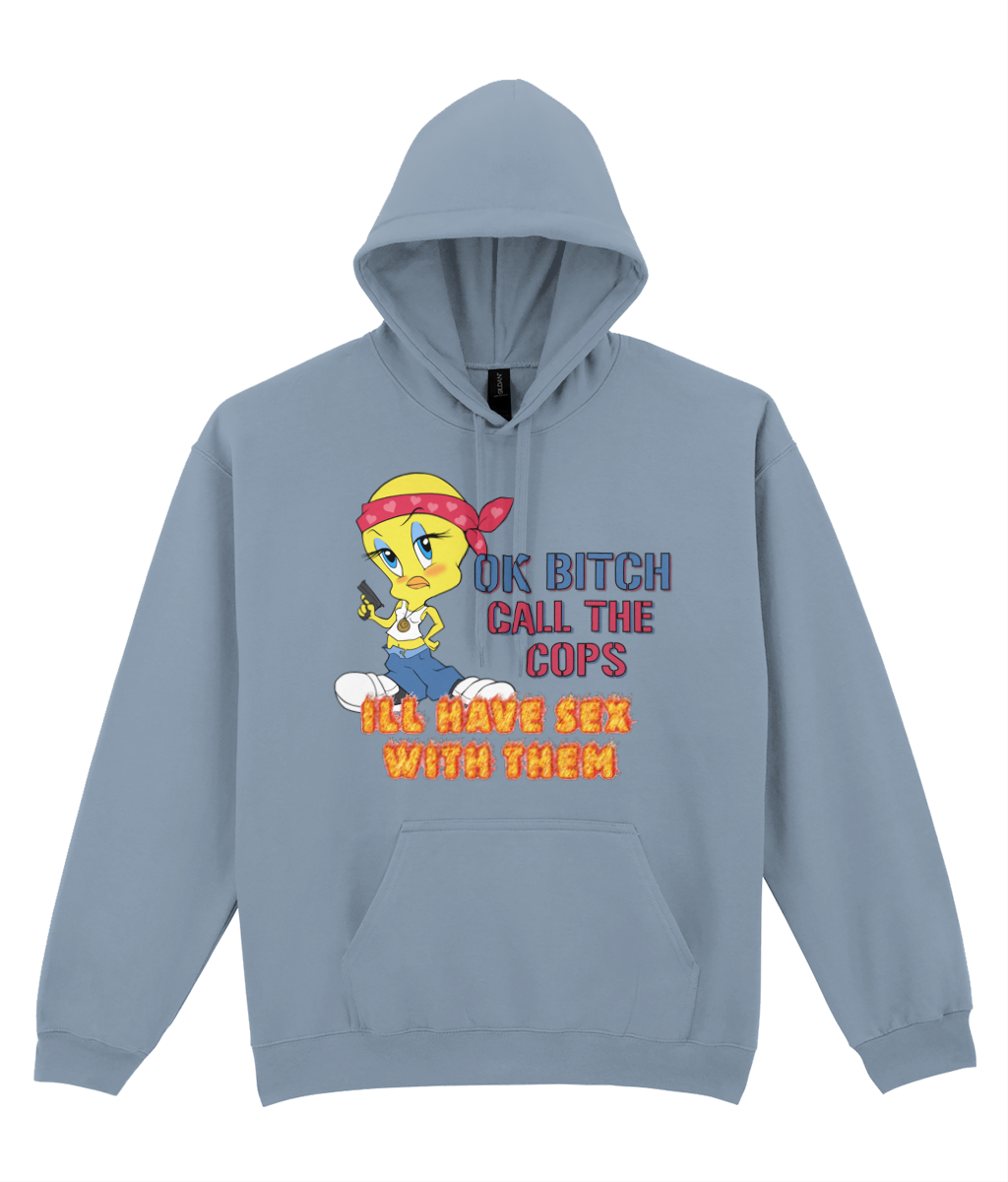Ok Bitch Call The Cops Graphic Hoodie