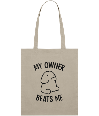 My Owner Beats Me Graphic Tote Bag