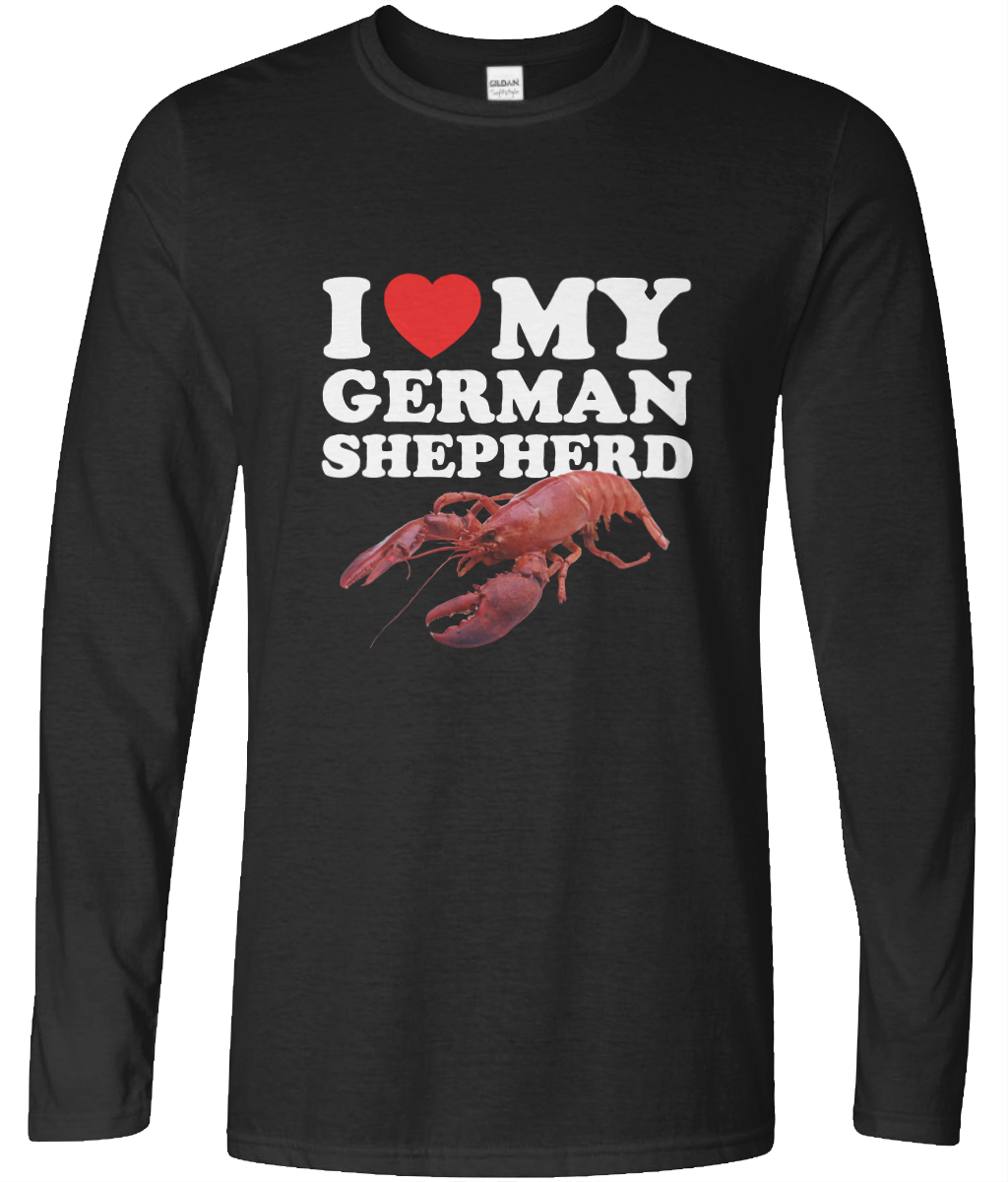 I Love My German Shepherd Long Sleeve Graphic Tee