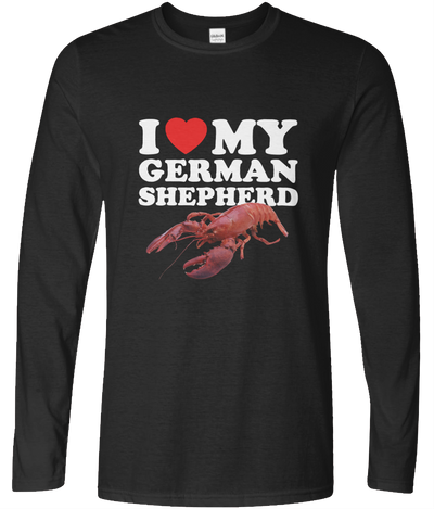 I Love My German Shepherd Long Sleeve Graphic Tee