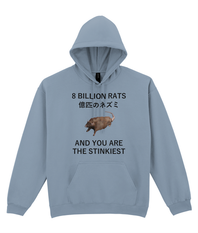 8 Billion Rats Graphic Hoodie