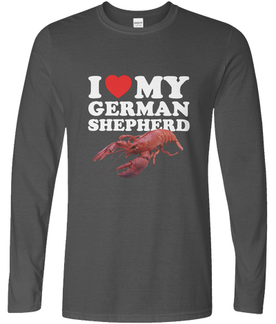I Love My German Shepherd Long Sleeve Graphic Tee