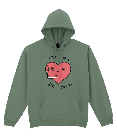 Eat Ass Die Young Graphic Hoodie
